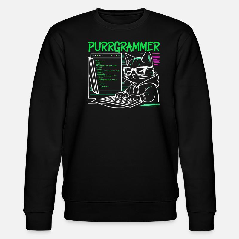 Funny Programmer Programmer - Stanley/Stella CHANGER Unisex Organic Sweatshirt - black