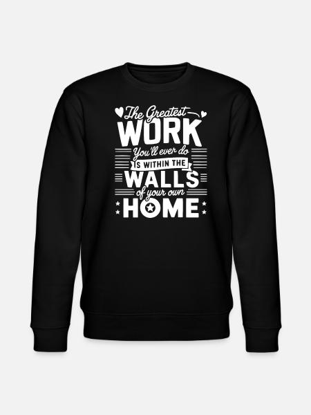Homeschool Home Education Homeschooled - Stanley/Stella CHANGER Unisex Organic Sweatshirt - black