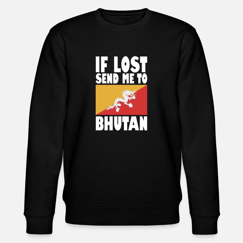Drapeau du Bhoutan Disant - Sweat bio CHANGER Stanley/Stella Unisexe - noir