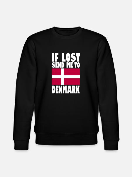 Denmark Flag Saying - Stanley/Stella CHANGER Unisex Organic Sweatshirt - black