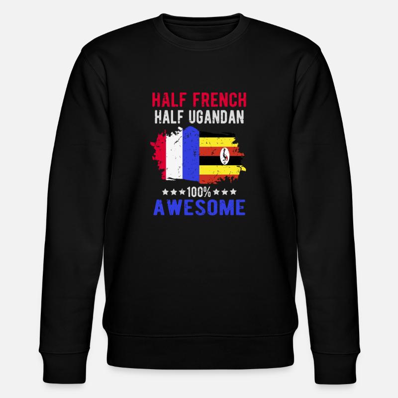 Halb Franzose Halb Ugander - Stanley/Stella Unisex Bio-Sweatshirt CHANGER - Schwarz
