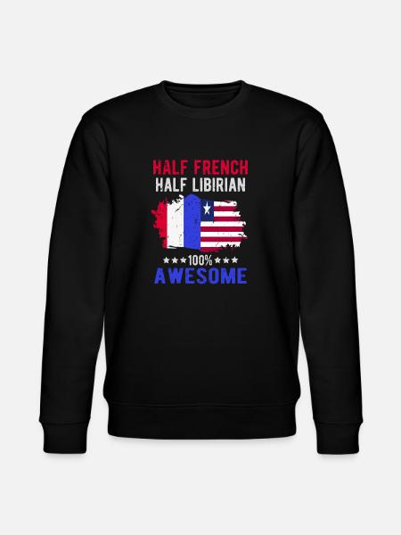 Half French Half Libyan - Stanley/Stella CHANGER Unisex Organic Sweatshirt - black