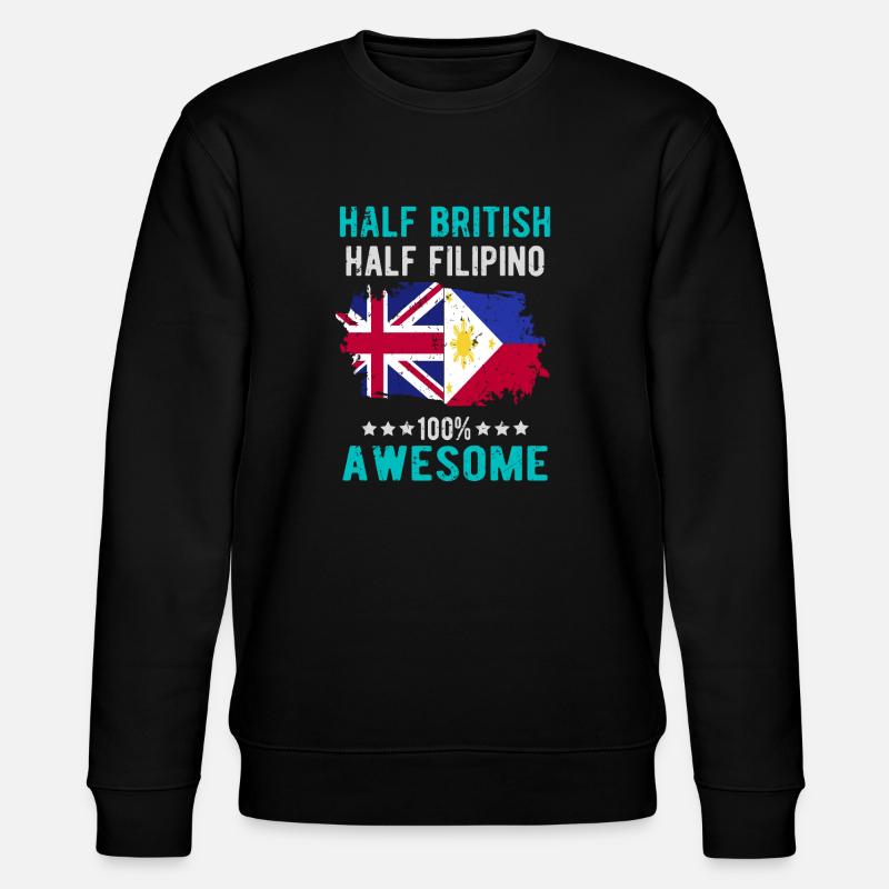 Moitié britannique moitié philippin - Sweat bio CHANGER Stanley/Stella Unisexe - noir