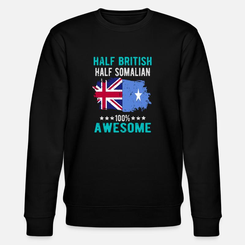Moitié britannique moitié somalien - Sweat bio CHANGER Stanley/Stella Unisexe - noir