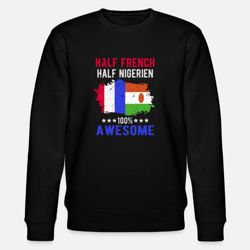 Moitié Français moitié Nigrer - Sweat bio CHANGER Stanley/Stella Unisexe - noir