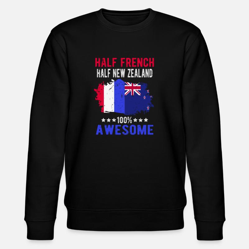 Moitié Français moitié Néo-Zélandais - Sweat bio CHANGER Stanley/Stella Unisexe - noir