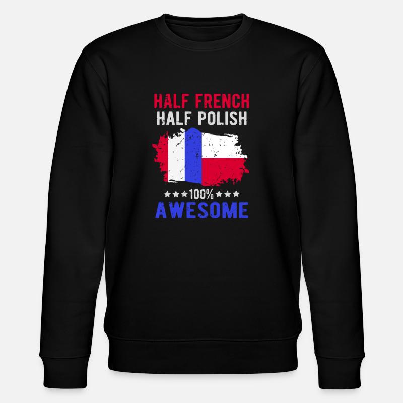 Moitié Français moitié singapourien - Sweat bio CHANGER Stanley/Stella Unisexe - noir