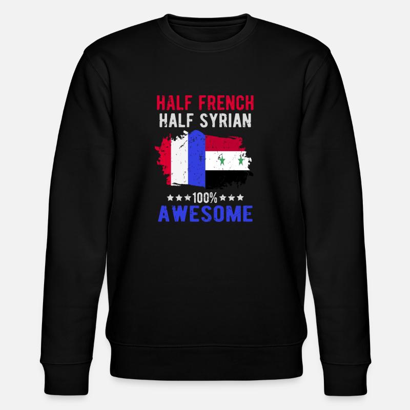 Moitié Français moitié syrien - Sweat bio CHANGER Stanley/Stella Unisexe - noir