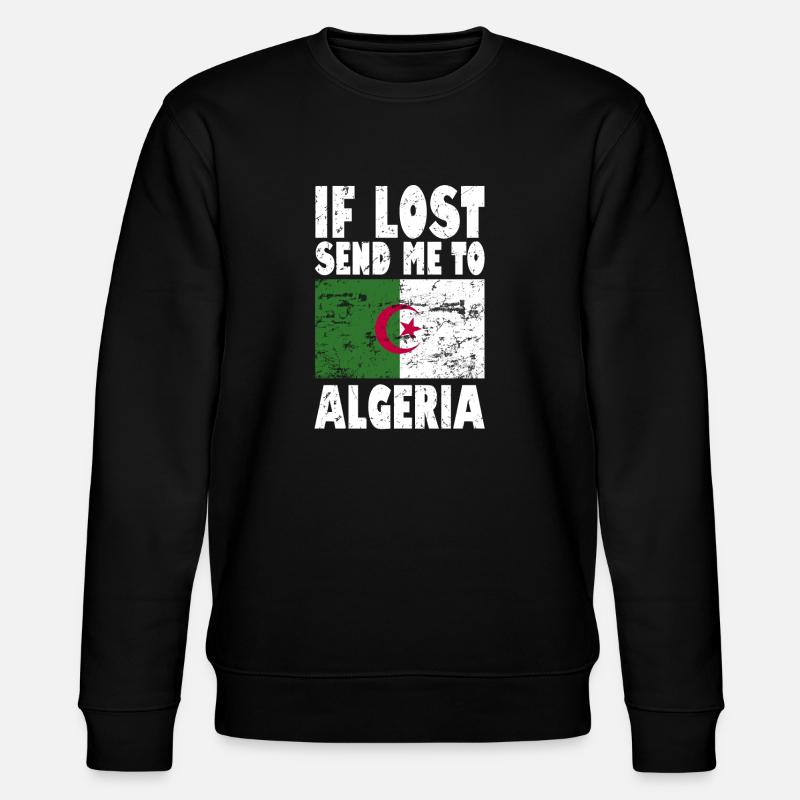Algerien Flagge Spruch - Stanley/Stella Unisex Bio-Sweatshirt CHANGER  - Schwarz