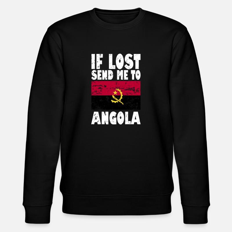 Drapeau de l’Angola - Sweat bio CHANGER Stanley/Stella Unisexe - noir