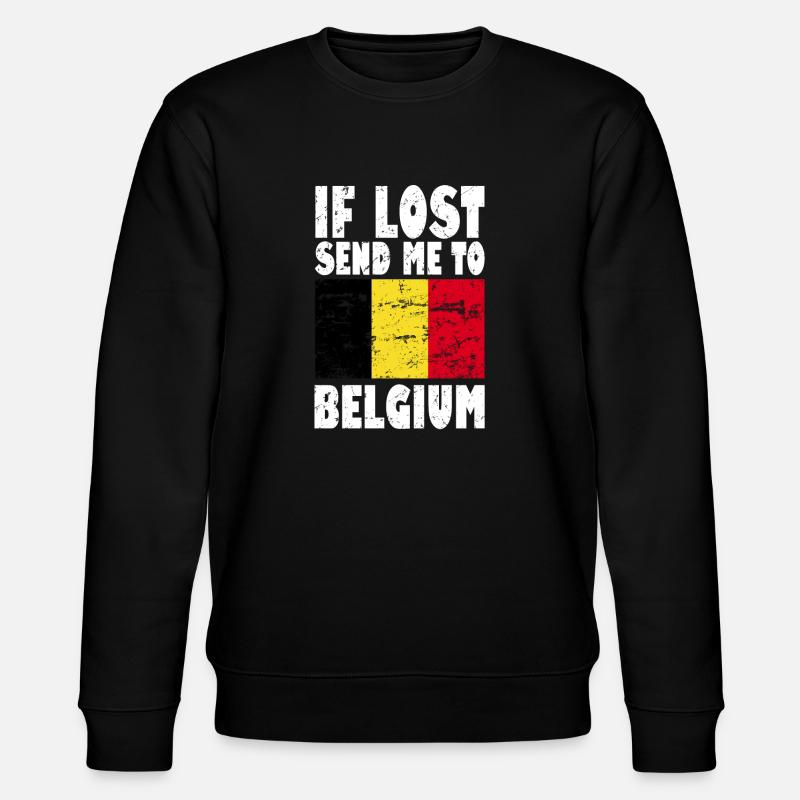 Drapeau de la Belgique - Sweat bio CHANGER Stanley/Stella Unisexe - noir