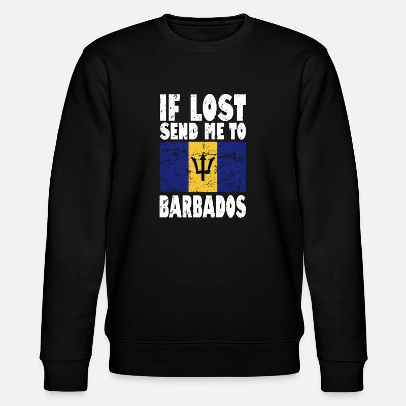 Drapeau de la Barbade - Sweat bio CHANGER Stanley/Stella Unisexe - noir