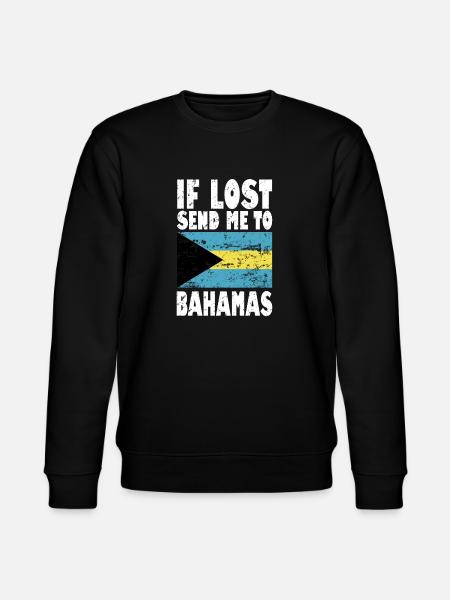 Bahamas Flag Saying - Stanley/Stella CHANGER Unisex Organic Sweatshirt - black