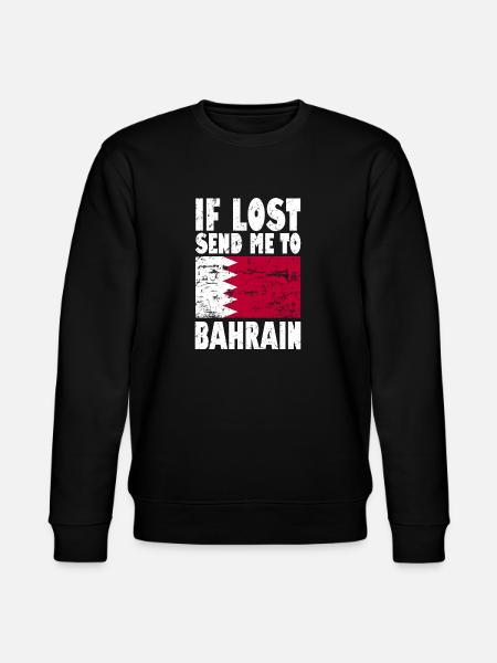 Bahrain Flag Saying - Stanley/Stella CHANGER Unisex Organic Sweatshirt - black