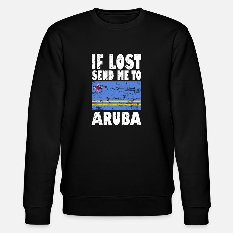 Drapeau d’Aruba - Sweat bio CHANGER Stanley/Stella Unisexe - noir