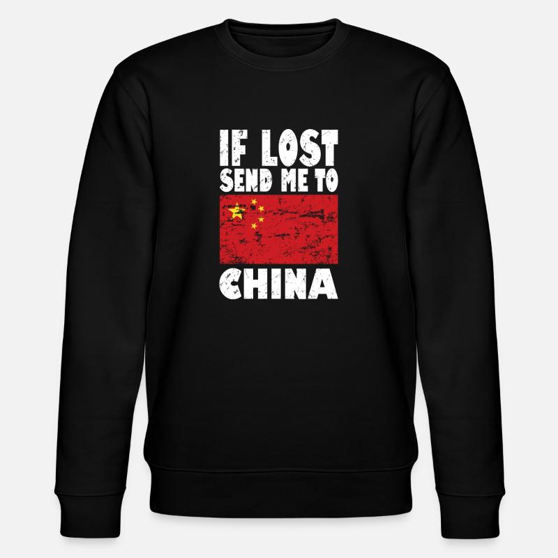 Drapeau chinois - Sweat bio CHANGER Stanley/Stella Unisexe - noir