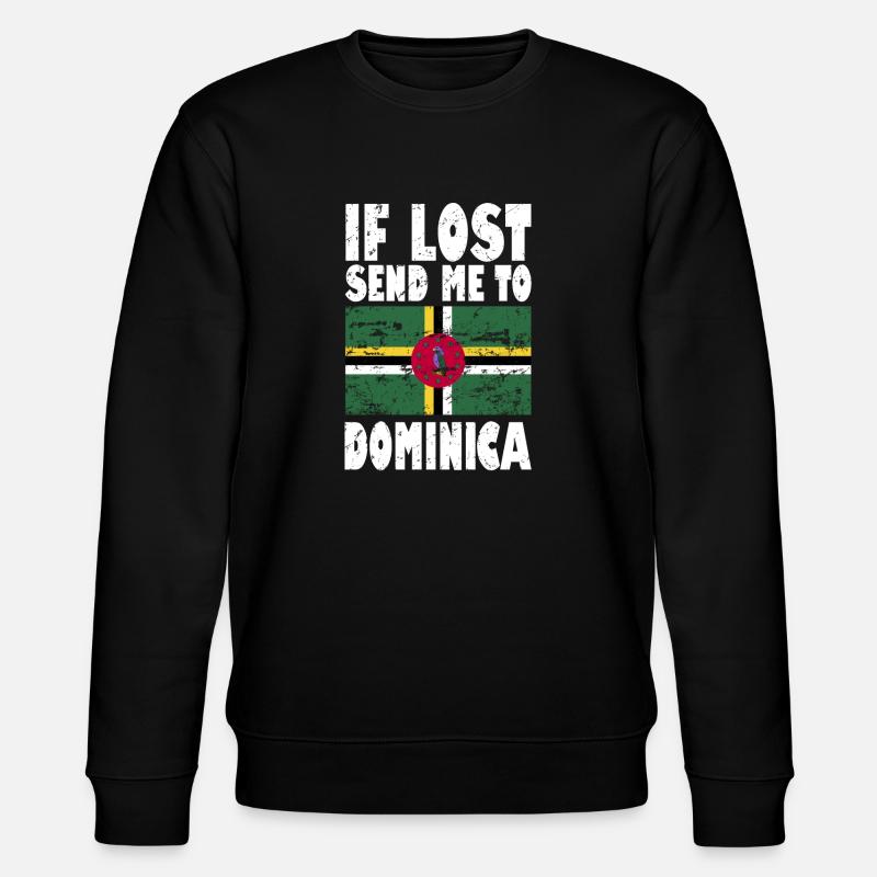 Drapeau de la Dominique - Sweat bio CHANGER Stanley/Stella Unisexe - noir