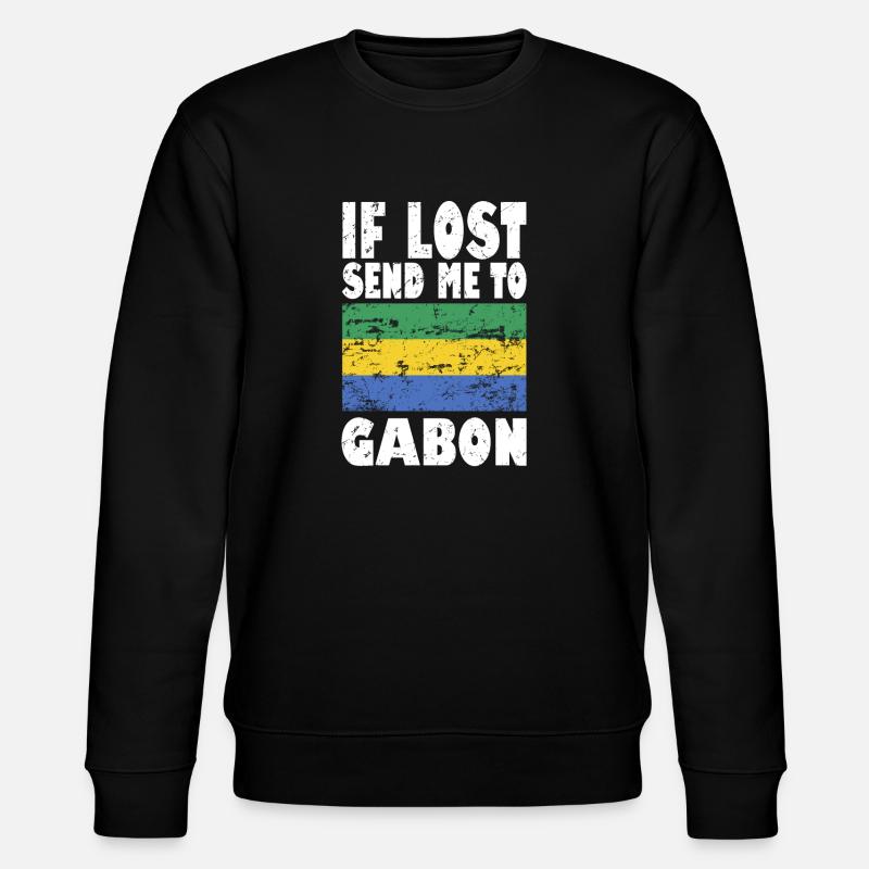 Drapeau du Gabon - Sweat bio CHANGER Stanley/Stella Unisexe - noir