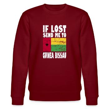 Drapeau de la Guinée-Bissau - Sweat bio CHANGER Stanley/Stella Unisexe - bordeaux - Devant - Nik (191cm) & Marisol (170cm)