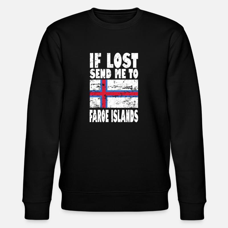Drapeau des îles Féroé - Sweat bio CHANGER Stanley/Stella Unisexe - noir