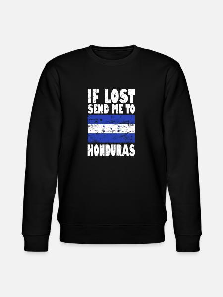 Honduras Flag Saying - Stanley/Stella CHANGER Unisex Organic Sweatshirt - black