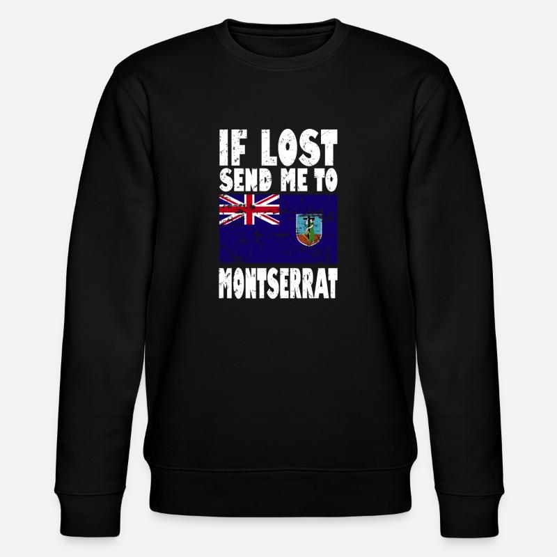 Dicton du drapeau de Montserrat - Sweat bio CHANGER Stanley/Stella Unisexe - noir