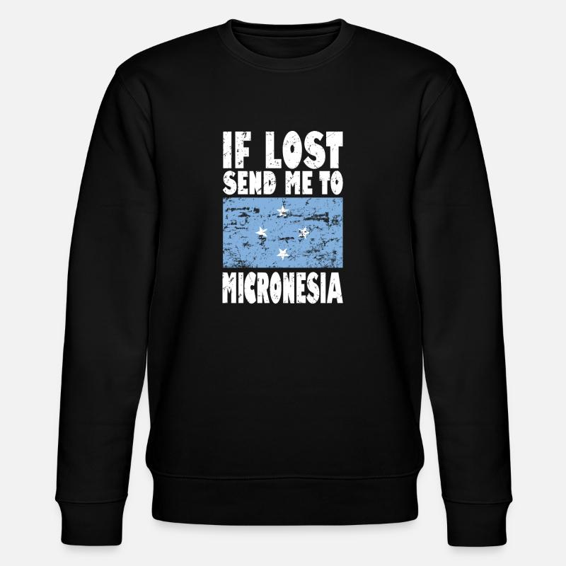 Drapeau de micronésie - Sweat bio CHANGER Stanley/Stella Unisexe - noir