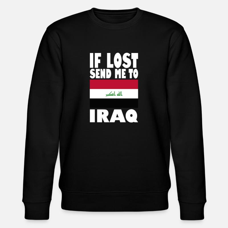 Irak Flagge Spruch - Stanley/Stella Unisex Bio-Sweatshirt CHANGER - Schwarz