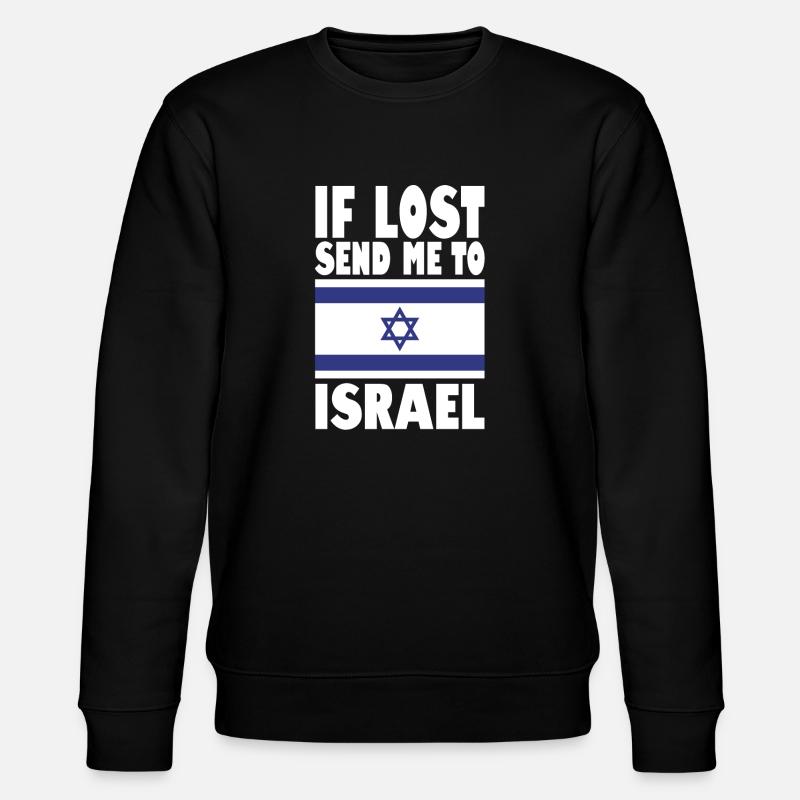 Dicton du drapeau Isreal - Sweat bio CHANGER Stanley/Stella Unisexe - noir