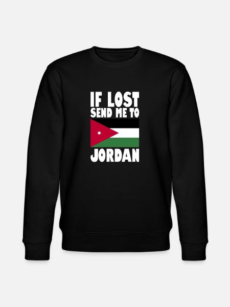 Jordan Flag Saying - Stanley/Stella CHANGER Unisex Organic Sweatshirt - black