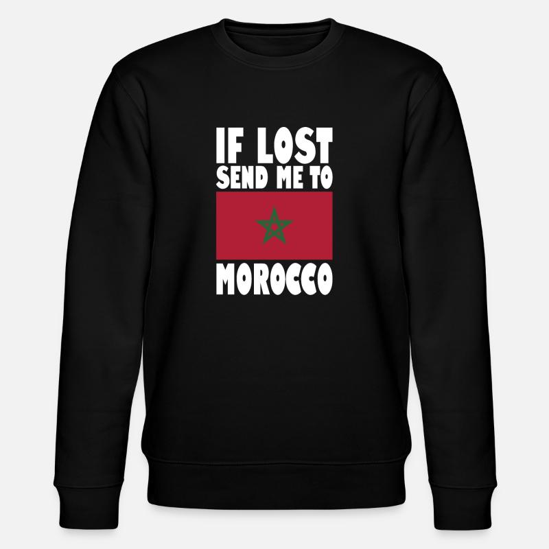 Drapeau du Maroc - Sweat bio CHANGER Stanley/Stella Unisexe - noir