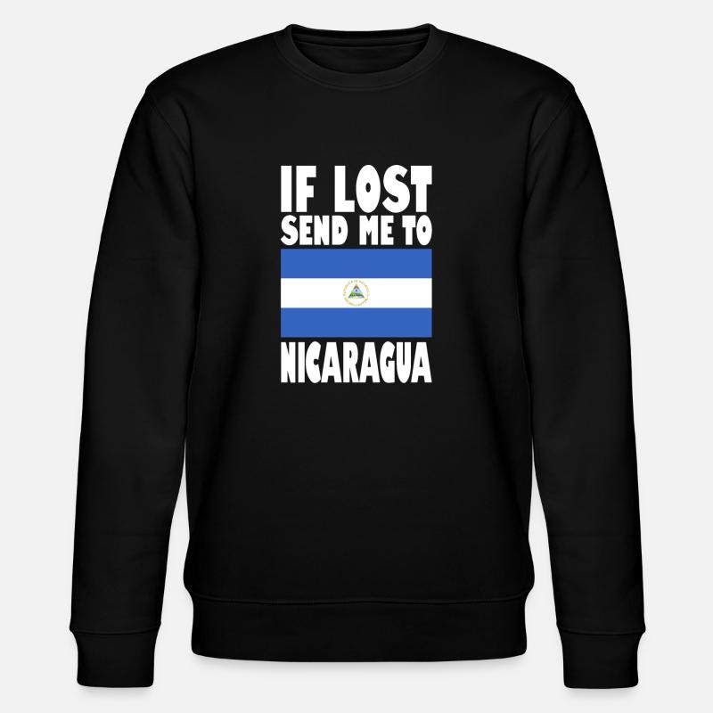 Drapeau du Nicaragua - Sweat bio CHANGER Stanley/Stella Unisexe - noir