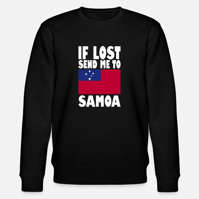 Samoa Flagge Spruch - Stanley/Stella Unisex Bio-Sweatshirt CHANGER  - Schwarz