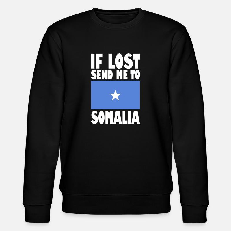 Somalia Flagge Spruch - Stanley/Stella Unisex Bio-Sweatshirt CHANGER  - Schwarz