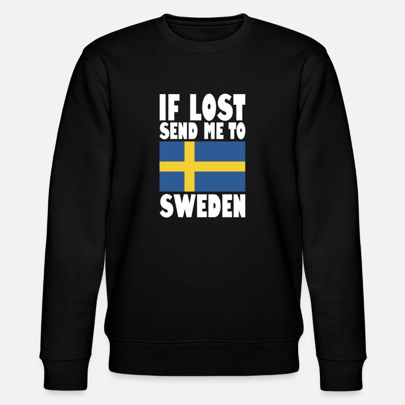 Drapeau de la Suède - Sweat bio CHANGER Stanley/Stella Unisexe - noir