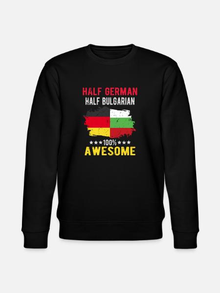 Half German Half Bulgarian - Stanley/Stella CHANGER Unisex Organic Sweatshirt - black