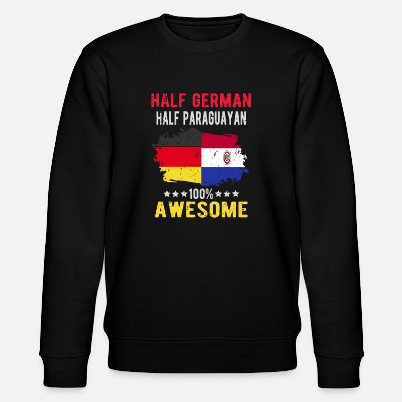 Half German half Paraguayan - Stanley/Stella CHANGER Unisex Organic Sweatshirt - black