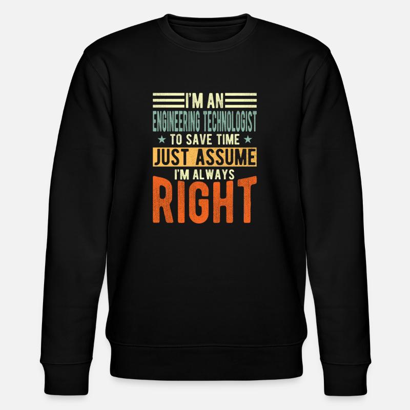 Technology Technologist - Stanley/Stella CHANGER Unisex Organic Sweatshirt - black