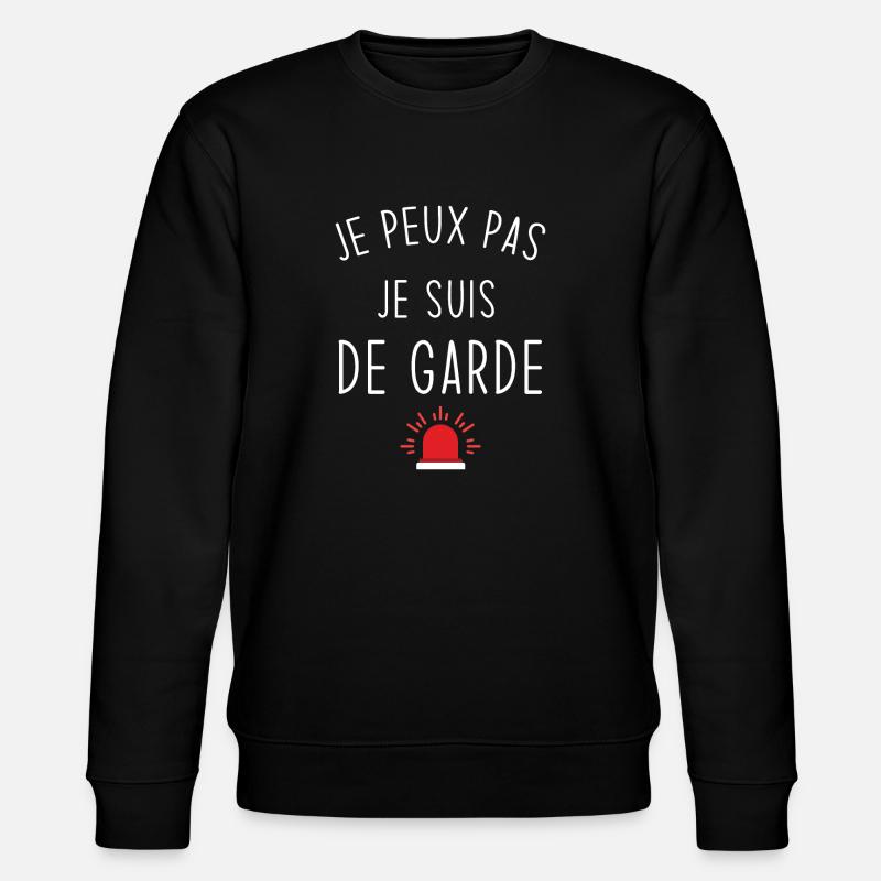 I can't I'm on call - Stanley/Stella CHANGER Unisex Organic Sweatshirt - black