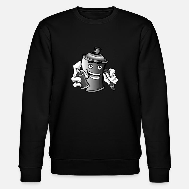 Graffiti Aérosol Sprayer Shirt - Sweat bio CHANGER Stanley/Stella Unisexe - noir