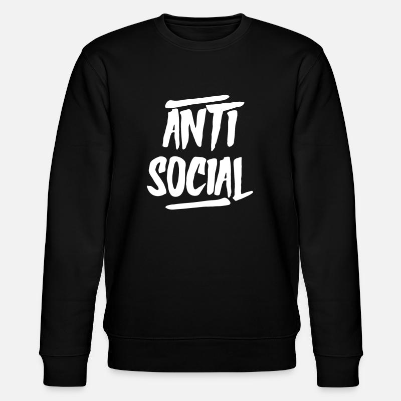 AntiSocial II W - Stanley/Stella Unisex Bio-Sweatshirt CHANGER  - Schwarz