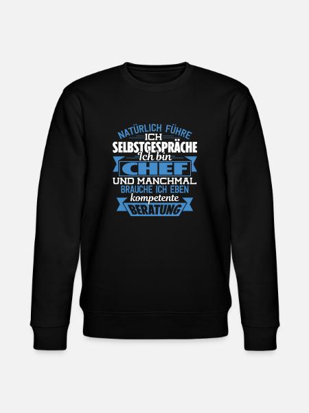 CHEF - KOMPETENTE BERATUNG - Stanley/Stella Unisex Bio-Sweatshirt CHANGER  - Schwarz