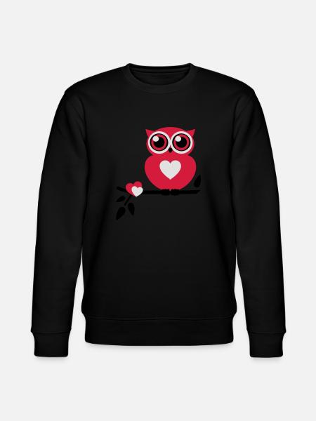 Owl Love - Stanley/Stella CHANGER Unisex Organic Sweatshirt - black