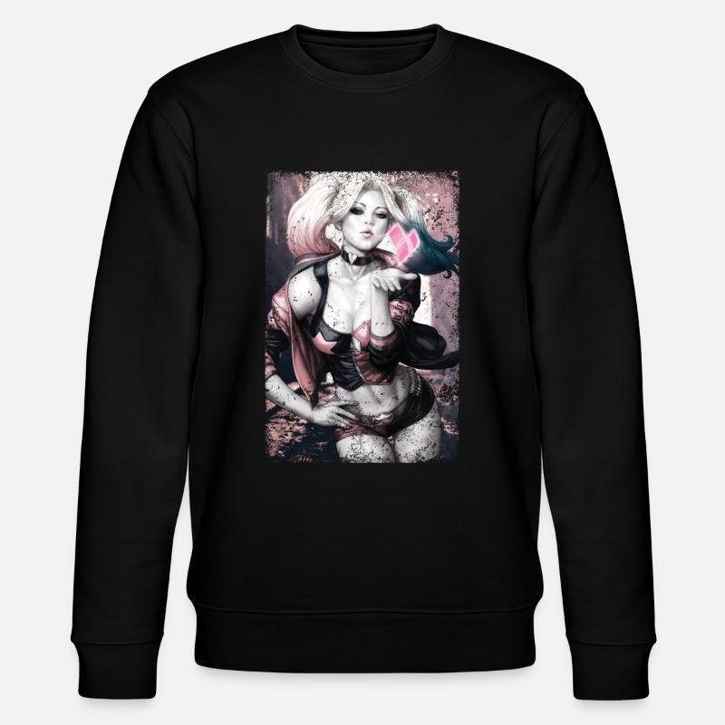 Harley Quinn Comic - Stanley/Stella Unisex Bio-Sweatshirt CHANGER  - Schwarz