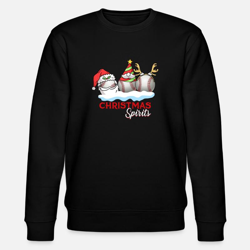 Weihnachtsstimmung Baseball - Stanley/Stella Unisex Bio-Sweatshirt CHANGER  - Schwarz