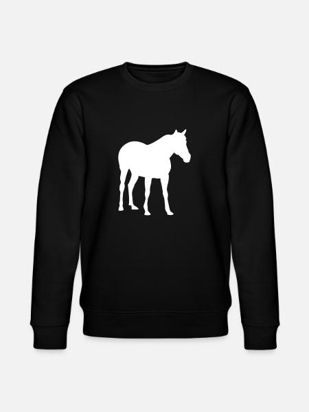 Horse Riding Horses - Stanley/Stella CHANGER Unisex Organic Sweatshirt - black