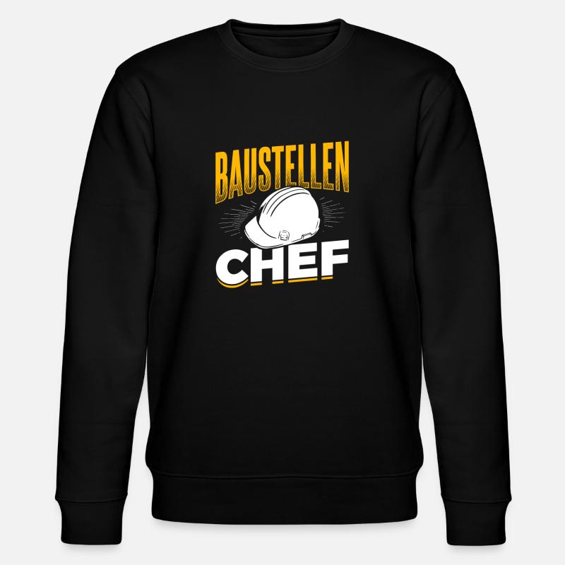 Hausbau Baustelle Bauherr - Stanley/Stella Unisex Bio-Sweatshirt CHANGER - Schwarz