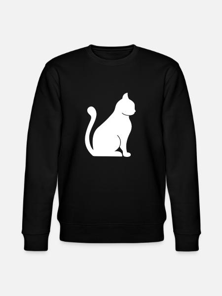 Katze Kater Katzen - Stanley/Stella Unisex Bio-Sweatshirt CHANGER  - Schwarz