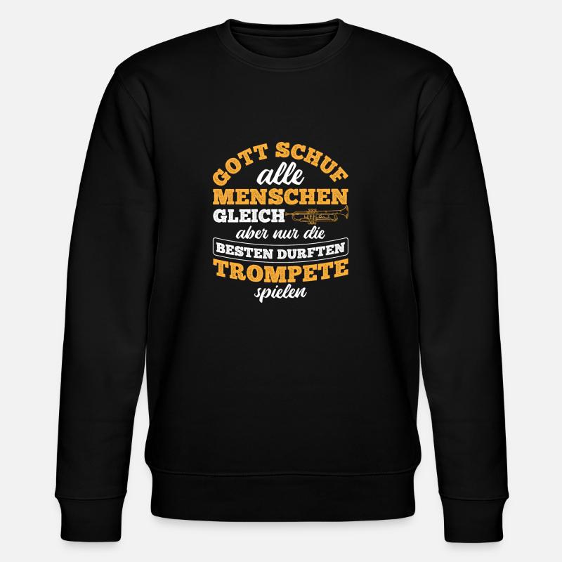 Trompete - Stanley/Stella Unisex Bio-Sweatshirt CHANGER  - Schwarz