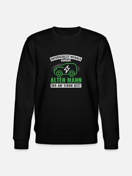 Elektroauto E-Auto Auto - Stanley/Stella Unisex Bio-Sweatshirt CHANGER - Schwarz